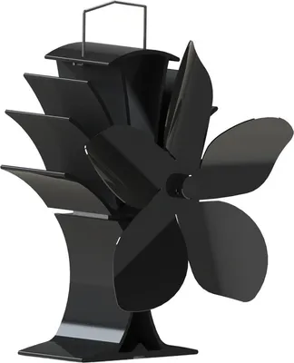 Productafbeelding van Ventilator voor gasfornuis voor een betere warmteverdeling, 5 bladen, zwart