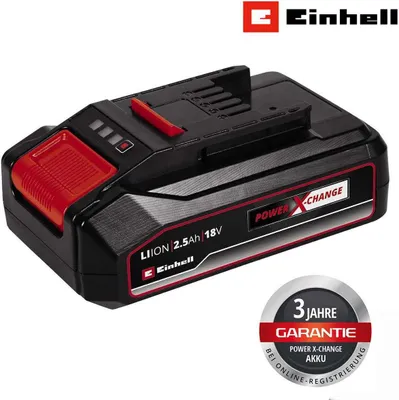 Produktbild von Original Einhell System Akku Power X-Change (Lithium Ionen Akku, 18 V, 2.5 Ah