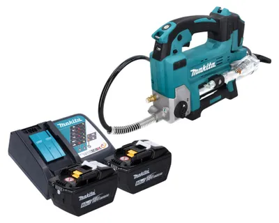 Produktbild von Makita DGP 180 Z Akku Fettpresse 18 V 690 bar + 2x Akku 9,0 Ah + Ladegerät