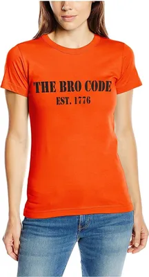 Produktbild von Touchlines Damen T-Shirt , Bro Code Orange, XS