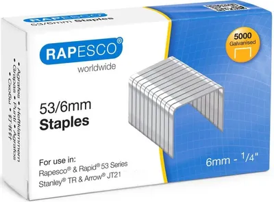 Produktbild von Heftklammern 53/6mm verzinkt VE=20x5.000 Stück