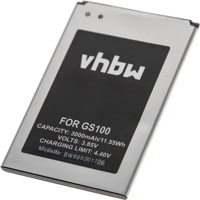 Produktbild von vhbw Akku kompatibel mit Gigaset GS100 Handy Smartphone Telefon (3000 mAh, 3,85 V, Li-Ion)