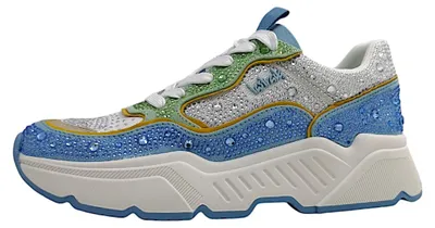 Immagine prodotto di Scarpe da donna, modello stringato, multicolore, adatte al tempo libero