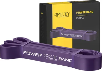 Zdjęcie produktu dla 4FIZJO Lateksowa opaska fitness, 208x3,2x0,45 cm, opór 17-26 kg, fioletowa