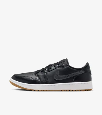 Produktbild von Nike Jordan 1 Retro Low Golf "Black Gum" Schwarz, Größe: 38,5