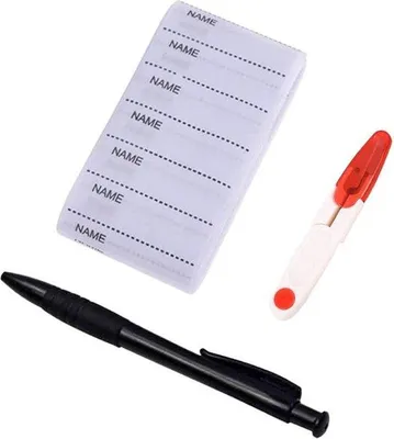 Image de Étiquettes pour vêtements - Durables et réutilisables - 200 pièces - Polyester - 5,5 x 1,5 cm