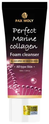 Produktbild von PaxMoly, Perfect Collagen, reinigend und hydratisierend, Reinigungsschaum, 100 ml