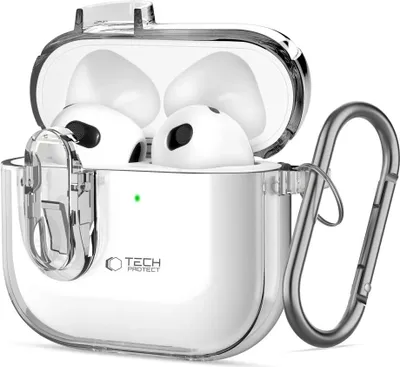 Zdjęcie produktu dla Tech-Protect Slim Hook Apple Airpods 4 Clear