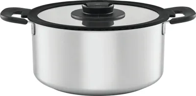 Zdjęcie produktu dla Fiskars 1026578, Naczynie do pieczenia, Okrągły, Stal nierdzewna, Stal nierdzewna, 1 szt., 5 l