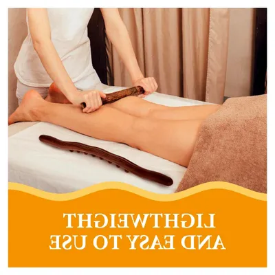 Produktbild von Holz-Massagestab mit 8 Perlen für Triggerpunkt- und Meridianmassage zur Muskelentspannung