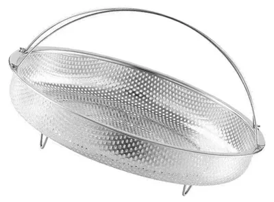 Obrázek produktu pro Parní koš 22,5 cm, univerzální kulatý tvar, nerezová ocel, koš na zeleninu v páře
