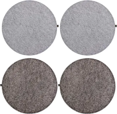 Produktbild von Sitzkissen Set von 4 - Komfortables Filz für Stühle und Bänke