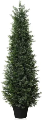 Obrázek produktu pro Fopamtri Umělá rostlina Cedr Umělý 120cm UV chráněný pro vnitřní i venkovní použití