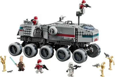 Produktbild von LEGO Star Wars: The Clone Wars Republikanischer Juggernaut - Spielzeug mit Transportfahrzeug - Bauset mit Lichtschwert - Kreatives Konstruktionsspielzeug für Kinder und erwachsene Fans - 75413