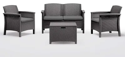 Produktbild von Carrefour 8003723491676, Grau, Harz, 4 Sitz(e), 60 cm, 55 cm, 41 cm