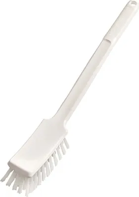 Produktbild von Stielbürste lang, weiß, hart, Stielbürste lang, 400 x 48 x 35 mm | Packung (1 Stück)