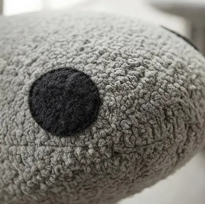 Produktbild von Kindersessel Eichhörnchen Lounge Sessel Bouclé Grau Tierdesign Modern