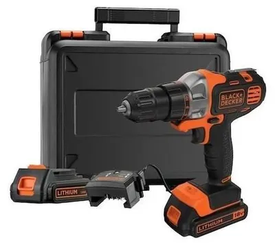 Obrázok produktu pre Akumulátorová vŕtačka/skrutkovačka BLACK + DECKER MT218KB-QW, 18V - 2 batérie 1,5Ah, nabíjačka a kufrík