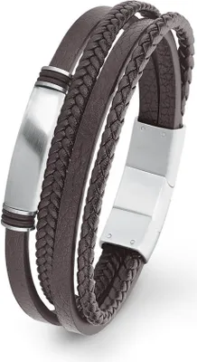 Produktbild von S.Oliver Herren Leder Armband 2022621