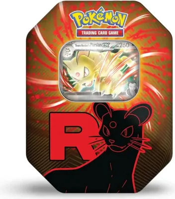 Produktbild von Pokémon Team Rockets Persian ex Tin 125 Englisch