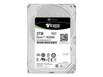 Produktbild von Seagate Exos 7E2000 ST2000NX0273 - Festplatte - 2 TB - intern - 2.5" SFF (6.4 cm SFF) - SAS 12Gb/s - nearline - 7200 rpm - Puffer: 128 MB