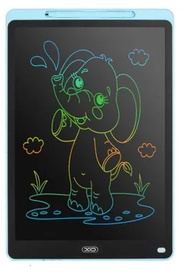 Image de Tablette d'écriture LCD XO, écran de 16 pouces, avec stylet, bleue