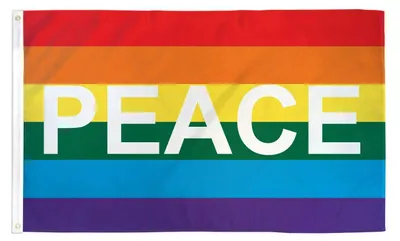 Regenbogen-Friedens-Flagge 150x90 cm Polyester 100D