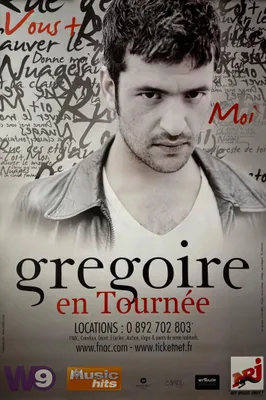 Productafbeelding van GREGOIRE - Tournée 2008 - POSTER - 80x120 cm