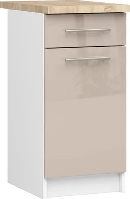 Immagine prodotto di Armadio da Cucina OLIWIA S40 SZ1 Bianco Cappuccino Lucido