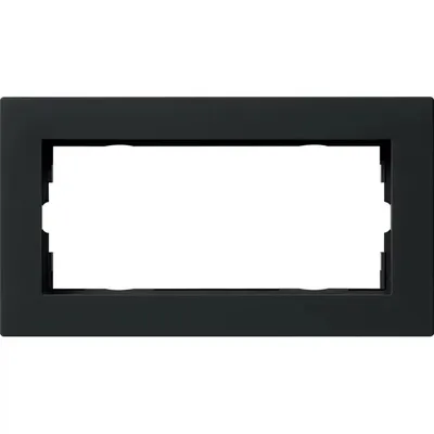 Immagine prodotto di Cornice di copertura Gira a 2 moduli, nera 1002095