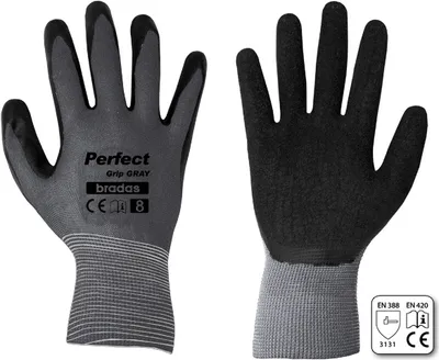 Image de BRADAS Gants de protection 10", latex PERFECT GRIP GRAY BR-RWPGGY10