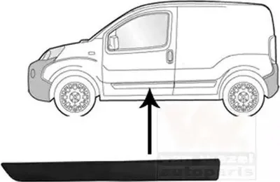 Immagine prodotto di VAN WEZEL Modanatura per porta anteriore sinistra Modanatura per FIAT QUBO (225) 0976427