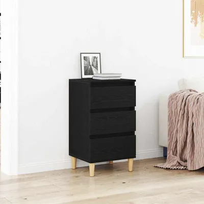 Zdjęcie produktu dla vidaXL Stolik nocny o wyglądzie czarnego dębu 40 x 35 x 70 cm materiał drewnopochodny