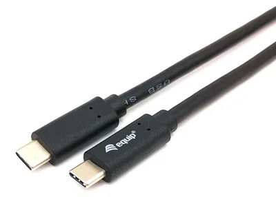 Obrázek produktu pro Equip 128348, 0,5 m, USB C, USB C, USB 3.2 Gen 1 (3.1 Gen 1), 5 Gbit/s, Černá