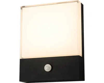 Obrázek produktu pro LED venkovní nástěnné svítidlo Top Light NOEL PIR IP54 10 W 900 lm 4000 K černé se senzorem pohybu