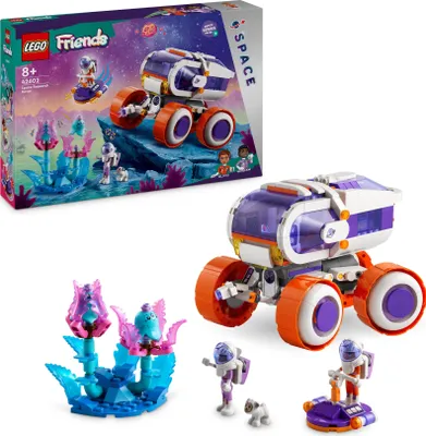 Produktbild von LEGO Friends Fahrzeug zur Weltraumforschung Set, Bauspielzeug für Kinder ab 8 Jahren, Mädchen & Jungen, Spielset mit 2 Mini-Puppen, einem Hund und 2 Alien-Figuren, Geschenk-Idee zum Geburtstag 42602