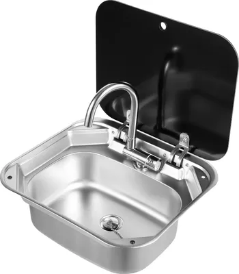 Obrázek produktu pro Sada umyvadel RV, vestavný design, multifunkční konzole, černá