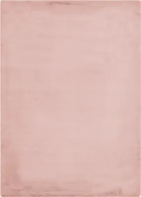 A plain pink rug.