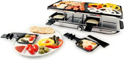 Raclette-Grill für 8 Pers., 1400 W, Alu-Antihaftbeschichtung