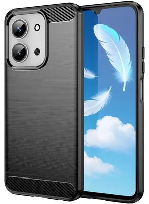 Produktbild von Hülle für Xiaomi Poco C85/Redmi 15C 5G/4G, Carbon-Faser TPU Silikon Stoßfest Schutzhülle Schwarz
