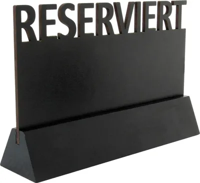Produktbild von Schild Reserviert SOLO mit Kreidetafel Reservierung