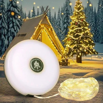 Obrázek produktu pro Přenosná LED kempingová lampa 2 v 1
