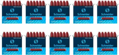 Obrázok produktu pre Schneider - Din Vzorka červeného atramentu | Box A 6 kusov | 10 kusov
