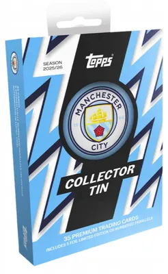 Obrázok produktu pre Topps 2025/26 Manchester City Collector's Tin - Football cards - Tin
