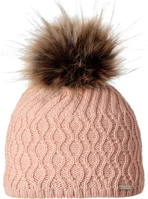 Produktbild von Stöhr Damen Strickmütze Skimütze Wintermütze Bommelmütze Elsa One Size, Farbe:Rosa, Artikel:-06 lachs