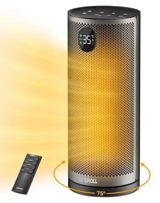 Productafbeelding van Elektrische verwarming - PTC-keramische kolomverwarming - 2000 W - Afstandsbediening - Oscillerend - 24-uurs timer - Kantelsensor - 40 cm
