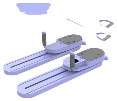 Produktbild von Pilates Board, 2-in-1 Abnehmbares Design, Multifunktionale Zubehör, LILA