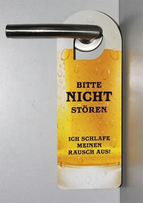Produktbild von Türanhänger... Bitte nicht stören! Ich schlafe meinen Rausch aus!