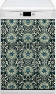 Produktbild von Dekorative Magnetmatte Küche Geschirrspüle 45x80 cm  Magnet für Spülmaschine  - Damast
