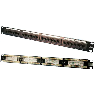 Zdjęcie produktu dla LogiLink CAT5e Patch Panel, RJ-45, Cat5e, Czarny
